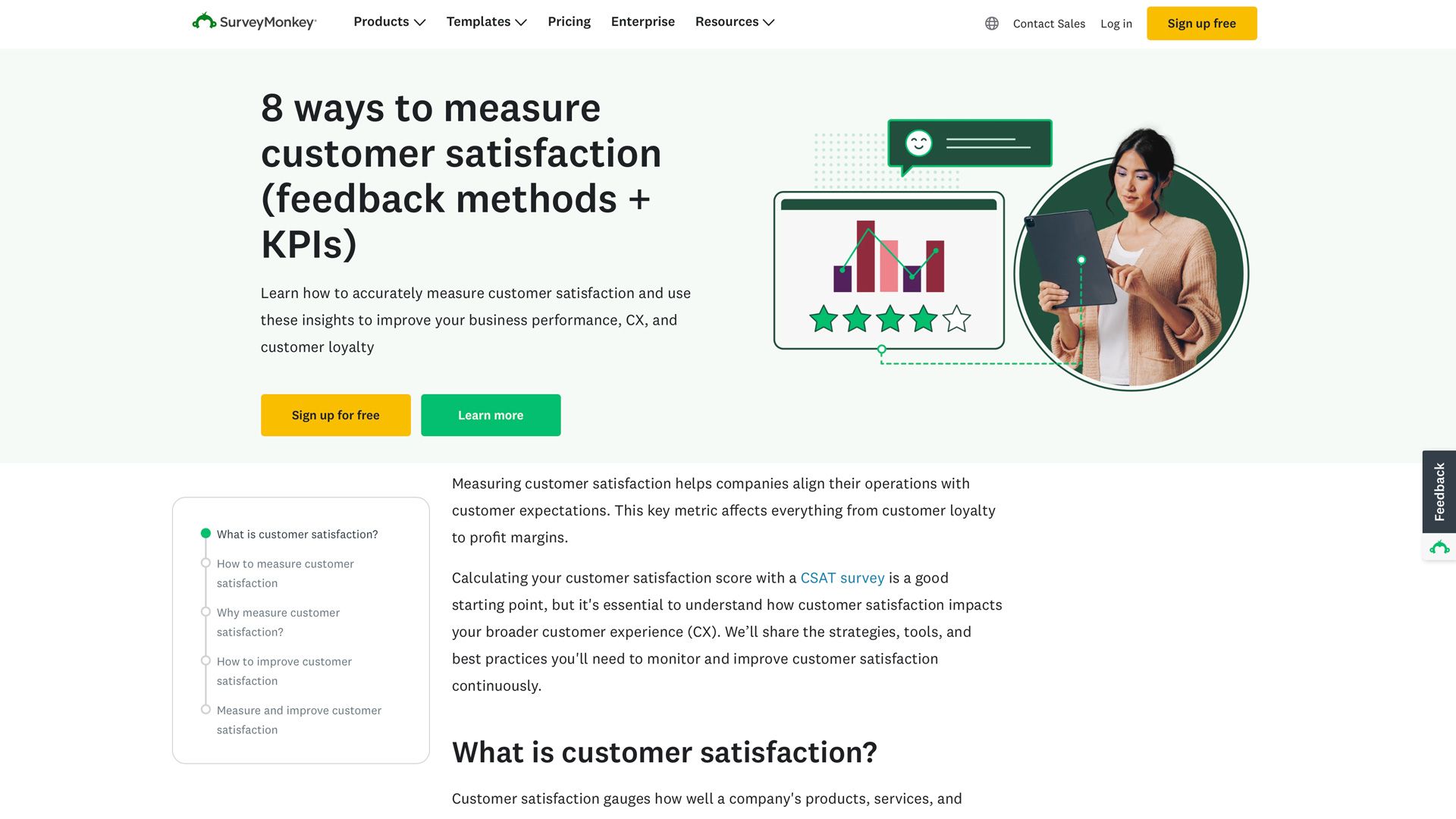 SEO Content & Landing Page Copy - SurveyMonkey approached me through Upwork to updat...